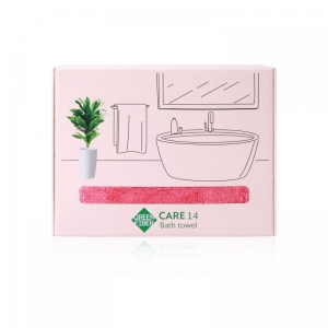 Полотенце банное Green Fiber CARE 14, коралловое